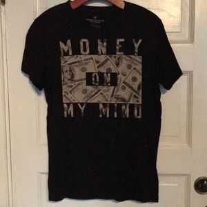 American Eagle Black Graphic T-Shirt